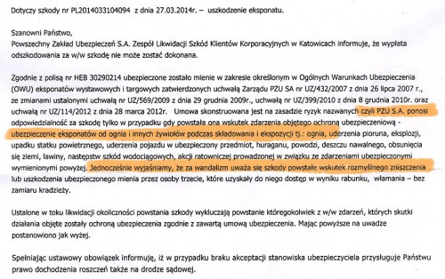 uzasadnienie ubezpieczenie PZU to problemy
